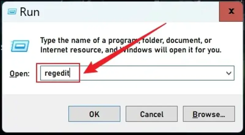 Open Registry Editor From Run