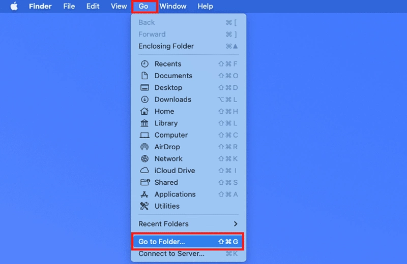 go to folder