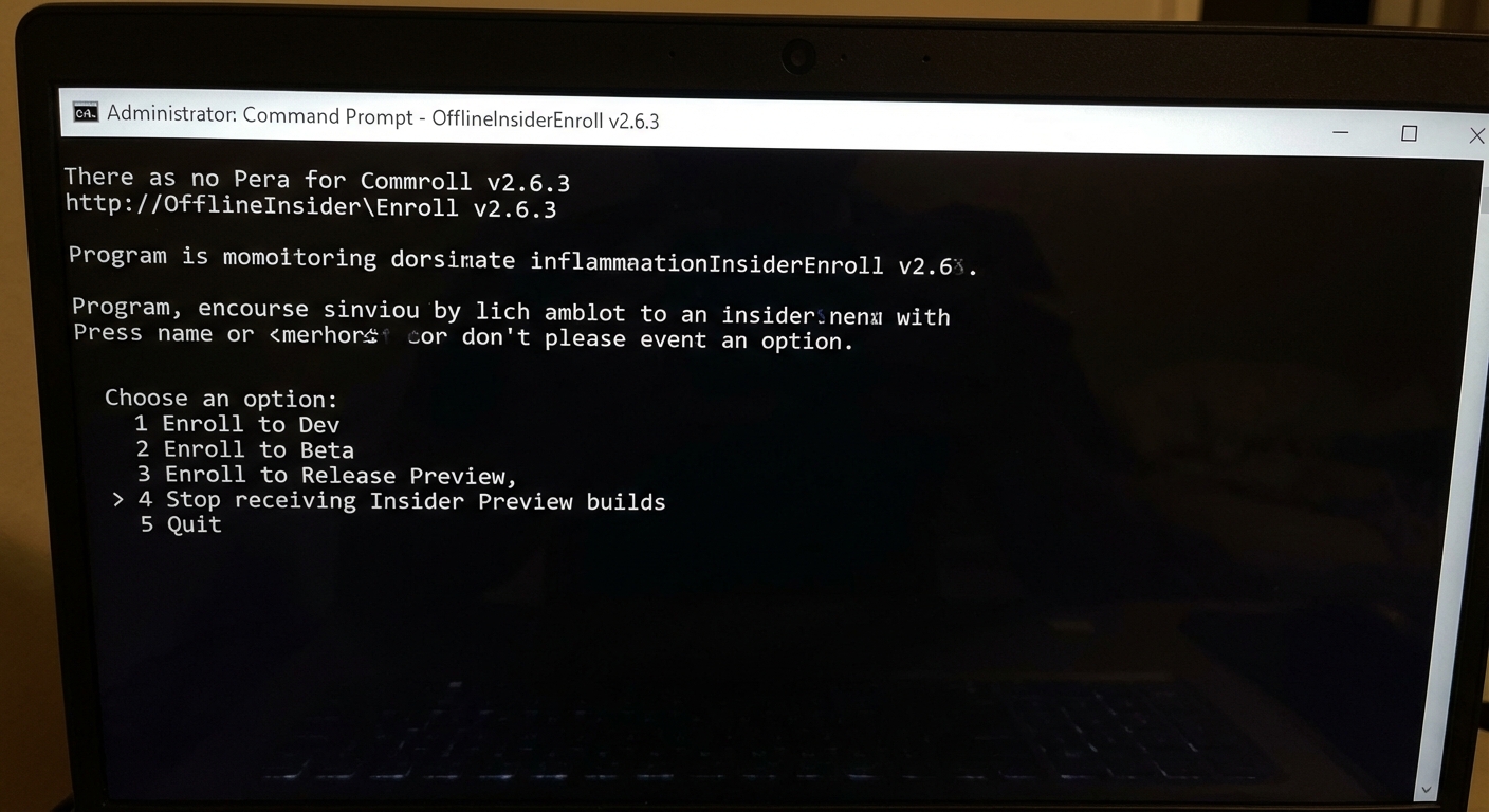 OfflineInsiderEnroll script options