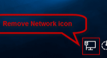 Remove network icon from login screen