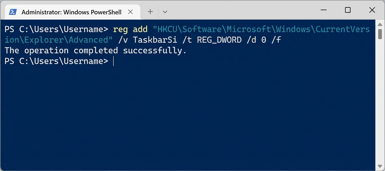 PowerShell command to disable taskbar flashing