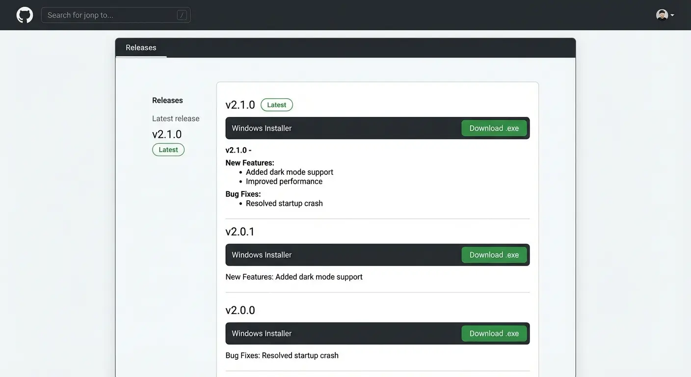Downloading an app from GitHub