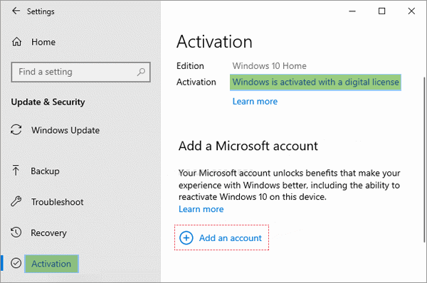 Add an account