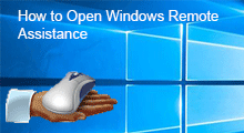 Opening Windows Remote Assistance