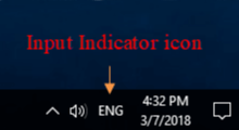How to Show Language Bar/Input Indicator Icon in Windows 10 Taskbar