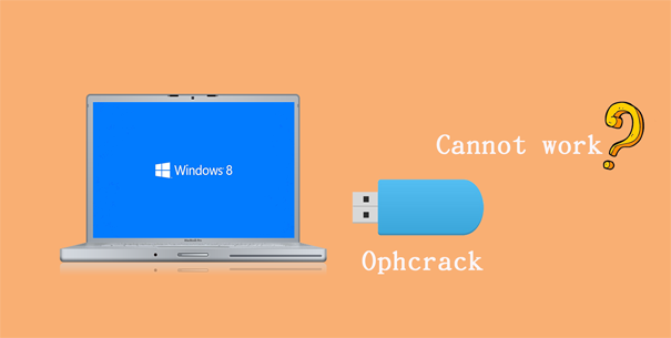 ophcrack not work on windows 8