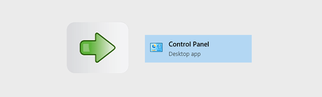 open control panel windows 10