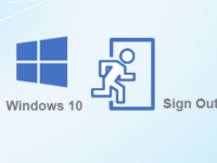 sign out of windows 10