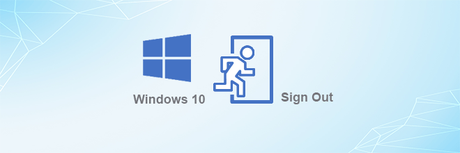 sign out of windows 10