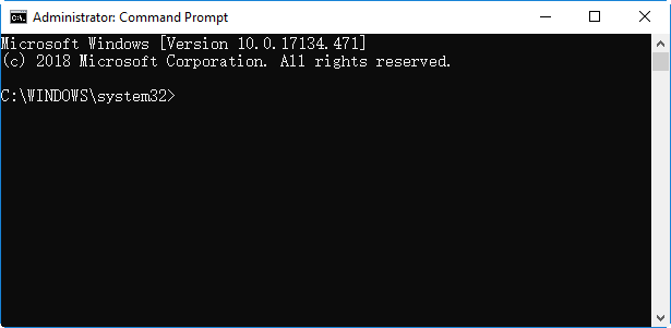 open command prompt as administrator