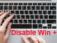 disable win+ keyboard shortcut in windows 10