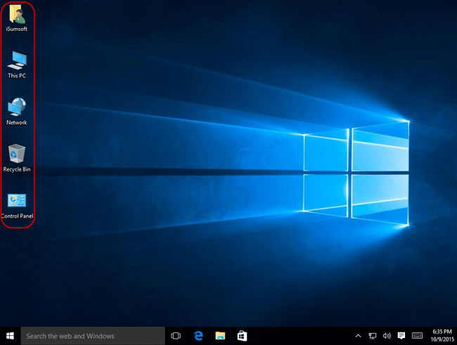 How to Display Icons on Desktop in Windows 10