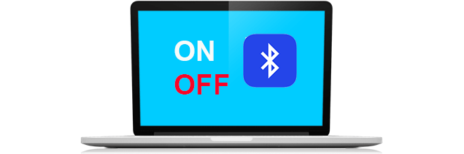 turn on off bluetooth in windows 10