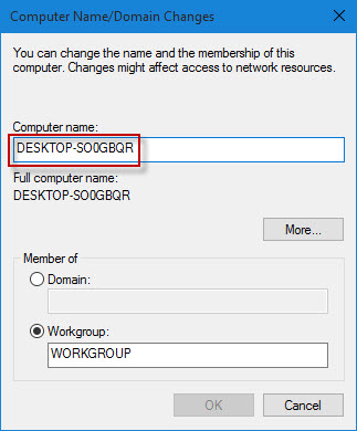 Delete the old name and type new name