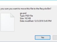 enable delete confirmation dialog