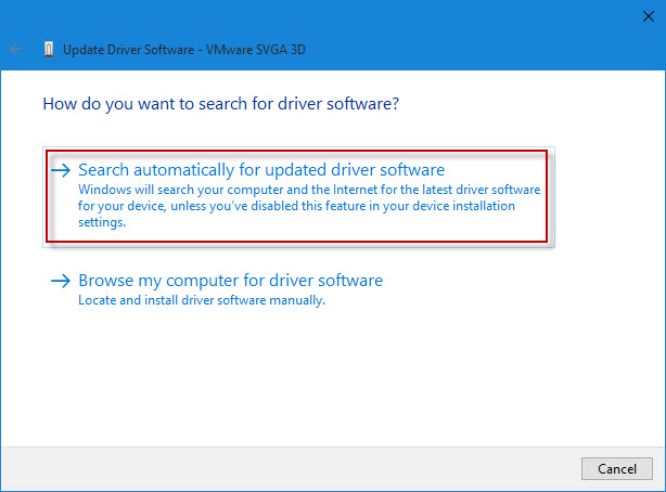 Search driver