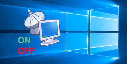 turn on or off remote desktop in windows 10