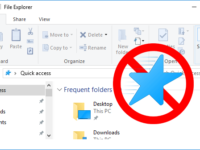 disable quick access in windows 10