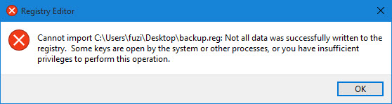 restoring registry windows 10