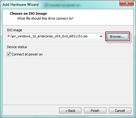 Open ISO image file