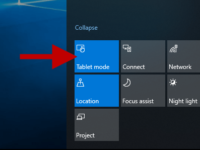 enable or disable tablet mode in windows 10