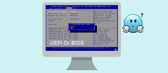 как узнать, использует ли компьютер uefi или bios