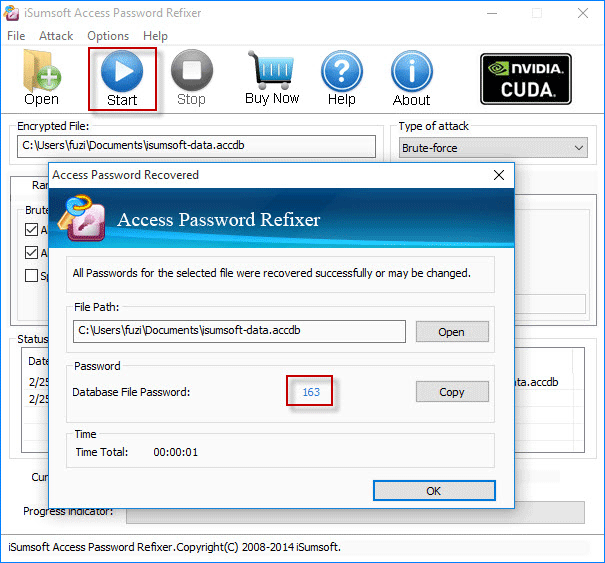 Recover Access database password