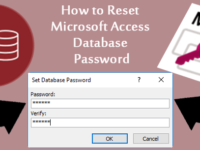 reset access database password