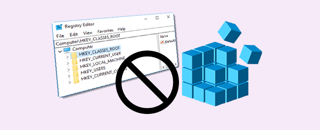 disable access to registry editor windows 10