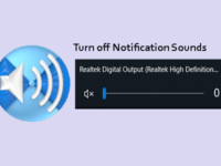 turn off notification sounds in windows 10
