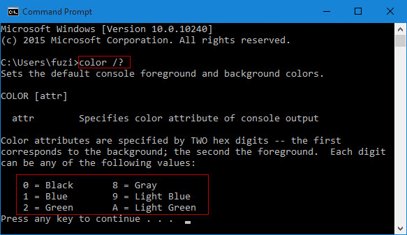 Change Backgroundtext Color Of Command Prompt In Windows 10