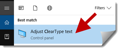 cleartype text