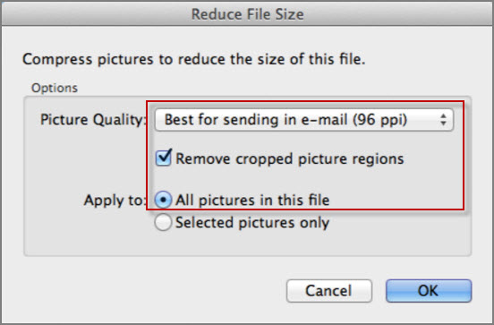 Reduce image size in kb