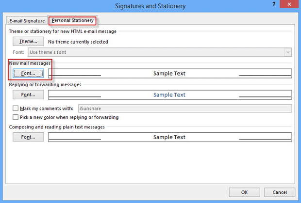 increase font size in outlook 2016 reading pane