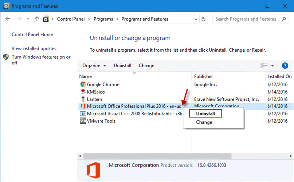 2 Ways to Completely Uninstall Office 2016 in Windows 10