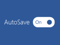 Turn on Autosave