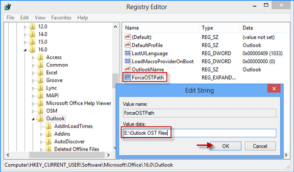 Default outlook save location Default outlook save location