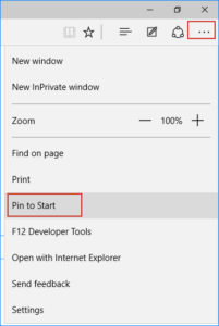 How to Pin a Website to Taskbar or Start Menu in Windows 10