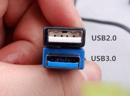 how to recognize usb 2 vs usb 3