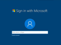 Sign in with Microsoft account