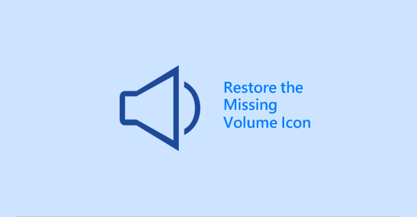 Restore the missing speaker icon