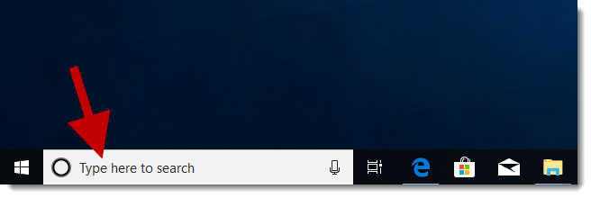 hide search box on taskbar