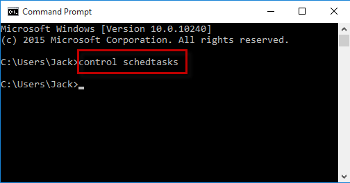 Run control schedtasks in cmd