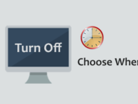 choose when to turn off display