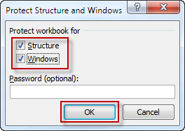 Check Structure and Windows option