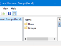 open Local Users and Groups