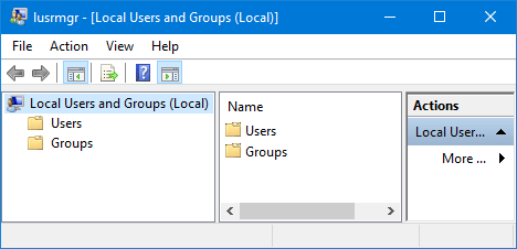 local users and groups missing windows 7