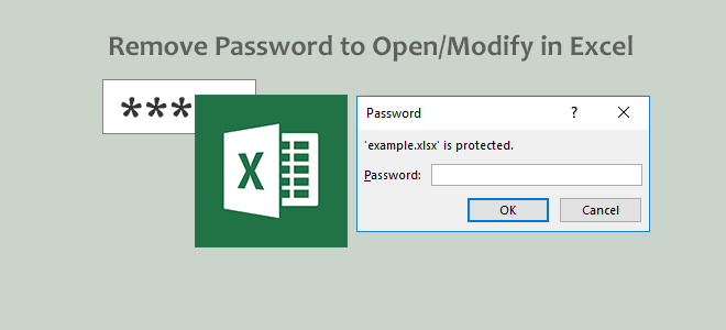 удалить открытый пароль Excel