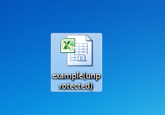 Unprotected worksheet