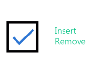 Insert or remove checkbox in Excel